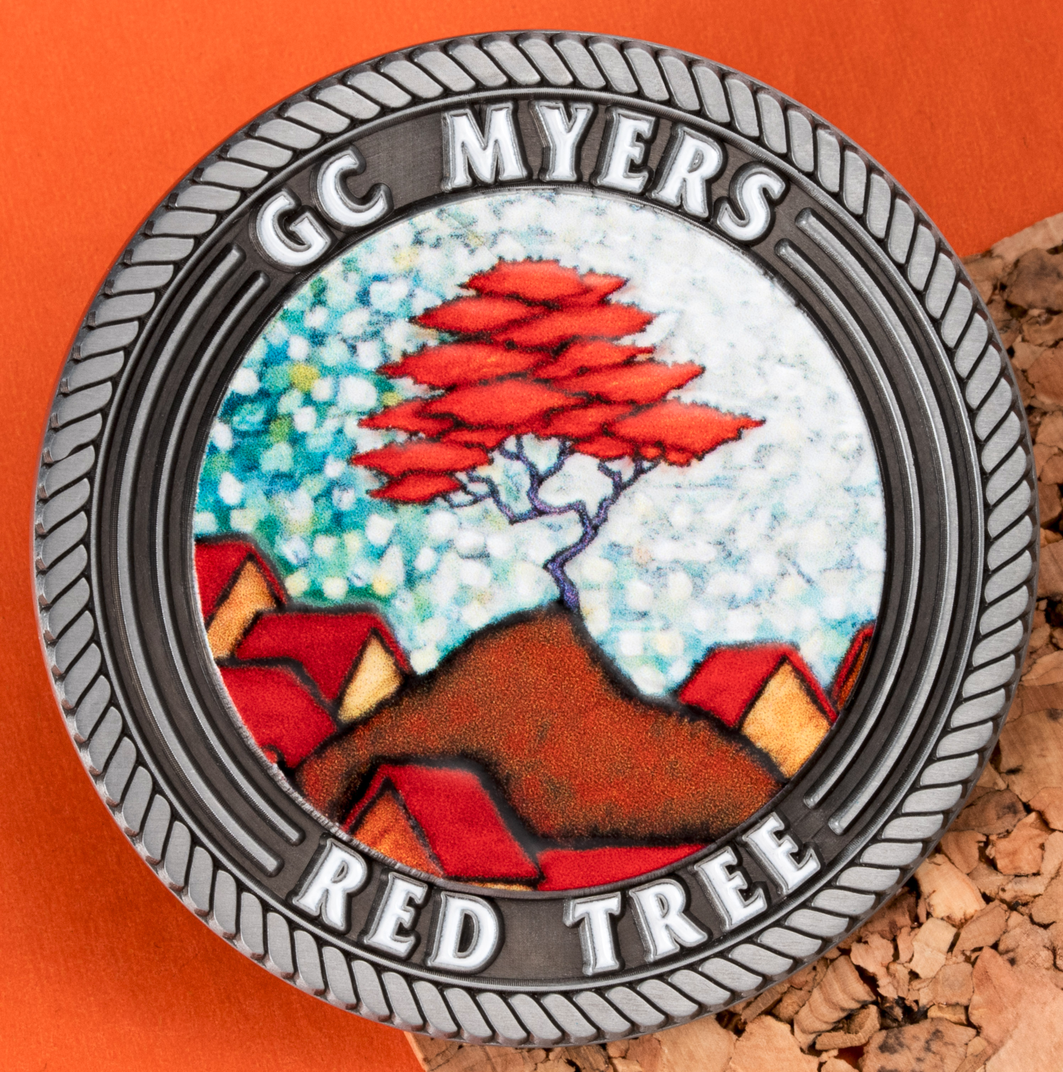 Soft Enamel On One Side Challenge Coins