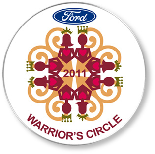 Ford Motor Credit Warrior Circle Lapel Pins