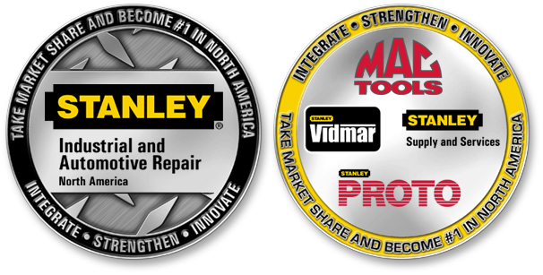 Mac Tools Challenge Coins Promote and Reinforce Company Goals