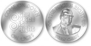 Price is Right Challenge Coins Welcome Drew Carey as a Host