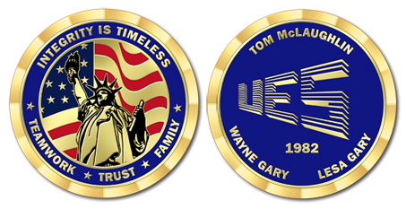 United Environmental Services Honors Retirees with Custom Challenge Coins