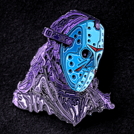 Jason mask Halloween Lapel Pin