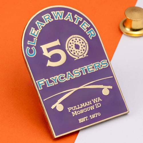 Clearwater Fly Casters Fly Fishing Lapel Pin