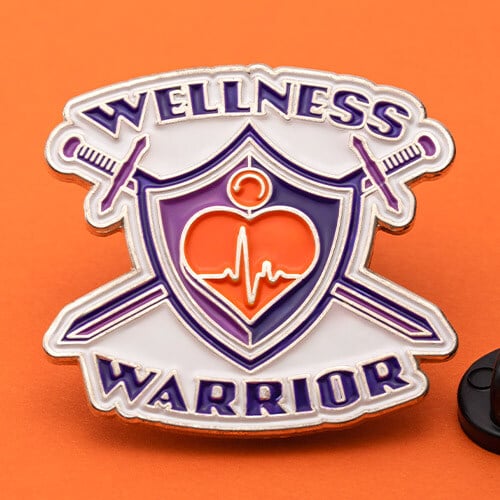 knowbe4 security awareness training wellness warrior lapel pin