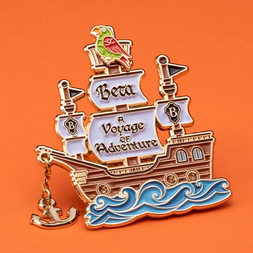 pearl junior high school beta a voyage of adventure lapel pin 2