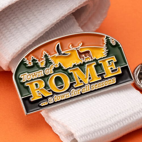 town of rome adams county wisconsin a town for all seasons lapel pin