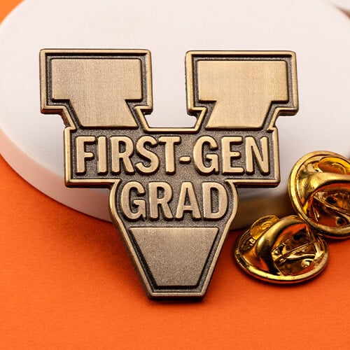 university of virginia first generation graduate die struck pin