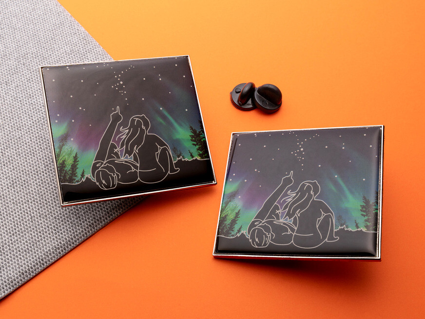 Offset Printed Pins